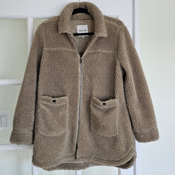 Madewell Fleece Teddy Bear Jacket - Picture 1 of 5
